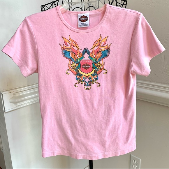 Harley Davidson Short Sleeve Graphic Tee Shirt Bayside Harley - Picture 9 of 9